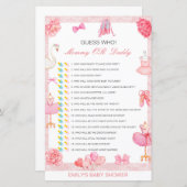 Essbare Ratschläge, wer, Mama oder Vater Baby Dusc (Vorne/Hinten)