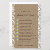 Essbare Ratschläge, wer, Mama oder Vater Baby Dusc (Vorne/Hinten)