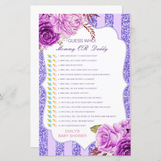 Essbare Ratschläge, wer, Mama oder Vater Baby Dusc (Vorne/Hinten)