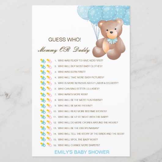 Essbare Ratschläge, wer, Mama oder Vater Baby Dusc (Vorderseite)