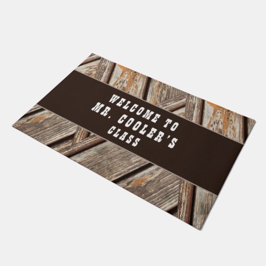 Essbare rustikale neutrale Western-Klasse Empfang Fußmatte (Schrägansicht)