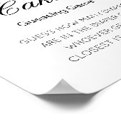 Essbare Schätzung Wie viele Windeln Kuchen Baby Du Poster (Ecke)