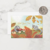 Essbare Schlafmäuse (Glis glis) Personalisiert Mitteilungskarte (Vorderseite/Rückseite Beispiel)