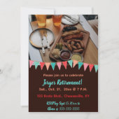 Essbare Snacks und Drinks Party Einladung (Vorderseite)