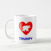 Essbare Trumpy Herz und Elefant Kaffeetasse (Links)