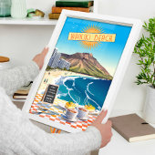 Essbare Waikiki Beach Mittagessen in der hawaiiani Poster