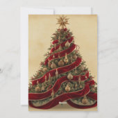 Essbare Weihnachtsbaumeinladung Feiertagskarte (Rückseite)