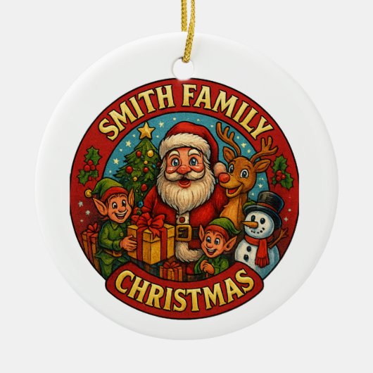 Essbare Weihnachtsfeiertage Keramik Ornament (Vorne)