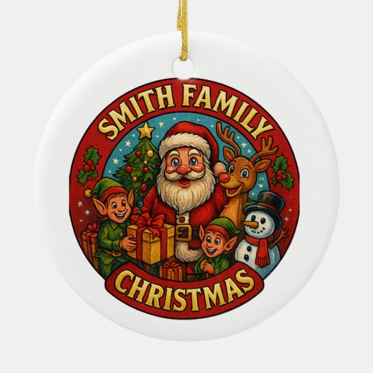 Essbare Weihnachtsfeiertage Keramik Ornament (Hinten)