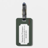 Essbarer Eibisch Gepäckanhänger (Rückseite vertikal)