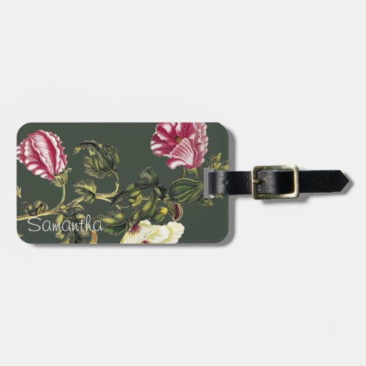 Essbarer Eibisch Gepäckanhänger (Vorderseite horizontal)