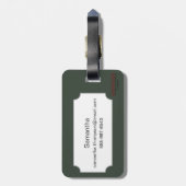 Essbarer Eibisch Gepäckanhänger (Rückseite vertikal)