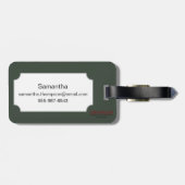 Essbarer Eibisch Gepäckanhänger (Rückseite horizontal)