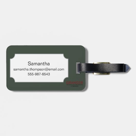 Essbarer Eibisch Gepäckanhänger (Rückseite horizontal)