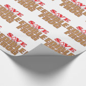 Essbarer Frosch retten Geschenkpapier (Ecke)