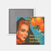 Esse Früchte Vintage-Design Magnet (Vorderseite/Rückseite)