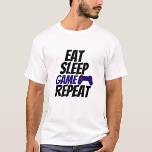 Esse Schlaf Spiel Wiederholung - Gamer-Leben-Tee T-Shirt