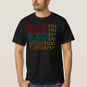 Esse Schlafe Fische Wiederhole Männer T-Shirt