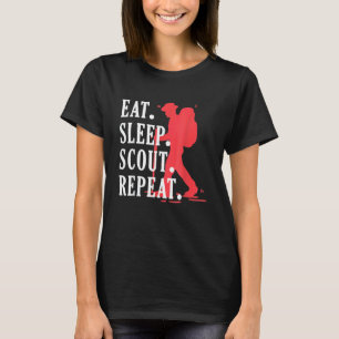 Esse Schlafe Pfadfinder Wiederhole Vintage Einziga T-Shirt