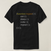 Esse Sleep Code Funny Computer Science Programmer  T-Shirt (Design vorne)