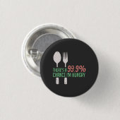 Essen - 999% Chance, dass ich Hunger habe Button (Vorne & Hinten)