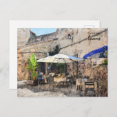 Essen allein, Caceres Spanien Postkarte (Vorne/Hinten)