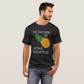 Essen Ananas Exotische Früchte Sommer T-Shirt (Vorne ganz)