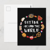 Essen auf der ganzen Welt Postkarte (Vorne/Hinten)