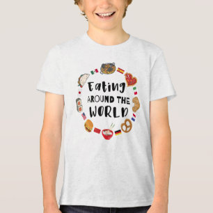 Essen auf der ganzen Welt Tri-Blend Shirt