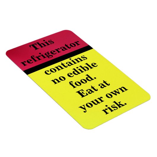 Essen auf eigene Gefahr Magnet (Rechte Seite)