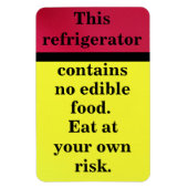Essen auf eigene Gefahr Magnet (Vertikal)