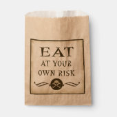 Essen auf eigene Gefahr Trick oder behandeln Hallo Geschenktütchen (Vorderseite)