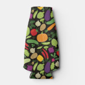 Essen auf schwarzem Hintergrund Flaschenkühler (Vorderseite)