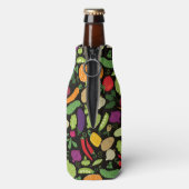 Essen auf schwarzem Hintergrund Flaschenkühler (Flasche Rückseite)