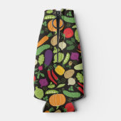 Essen auf schwarzem Hintergrund Flaschenkühler (Rückseite)