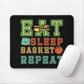 Essen. Basketball-Schlaf wiederholen Phantastische Mousepad (Mit Mouse)