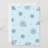 Essen beängstigenden Geburtstag Halloween Blue tri Einladung (Rückseite)