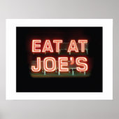 Essen bei Joe's Print Poster (Vorne)