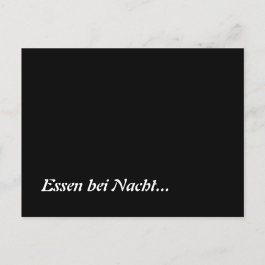Essen bei Nacht Postkarte (Vorderseite)