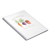 Essen besser | Gesunde Veggies | Wasserfarbe Notizblock (Rechte Seite)