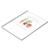 Essen besser | Gesunde Veggies | Wasserfarbe Notizblock (Linke Seite)
