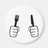 Essen - Besteck Magnet (Vorne)
