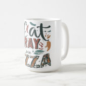 Essen, beten, Liebe Pizza Kaffeetasse (VorderseiteRechts)