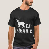 Essen Bio Jagd Liebe Elch Fleisch Jäger T-Shirt (Vorderseite)