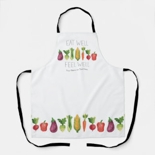 Essen Brunnen fühlen sich gut Wasser Bio Gemüse Schürze