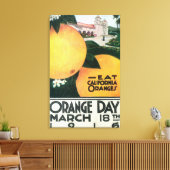 Essen CA Orange am Orange Day Leinwanddruck (Insitu (Wohnzimmer))
