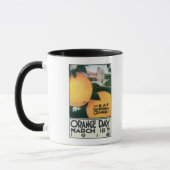 Essen CA Orange am Orange Day Tasse (Links)