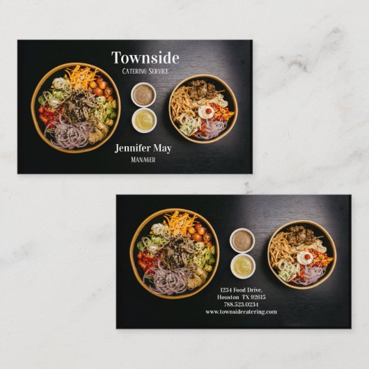 Essen Catering Restaurant Visitenkarte (Vorne/Hinten)