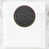 Essen City Pride Emblem – Deutsche Identität Runder Aufkleber (Tasche)