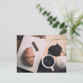 Essen, Crossiant, Schokolade, u.a. Postkarte (Stehend Vorderseite)